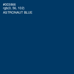 #003866 - Astronaut Blue Color Image